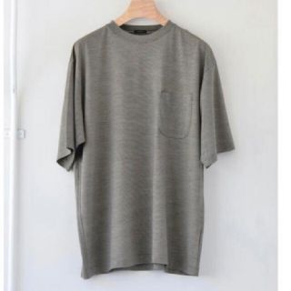 コモリ(COMOLI)のCOMOLI (コモリ) ウール天竺 半袖クルー 22ss Tシャツ ボーダー3(Tシャツ/カットソー(半袖/袖なし))