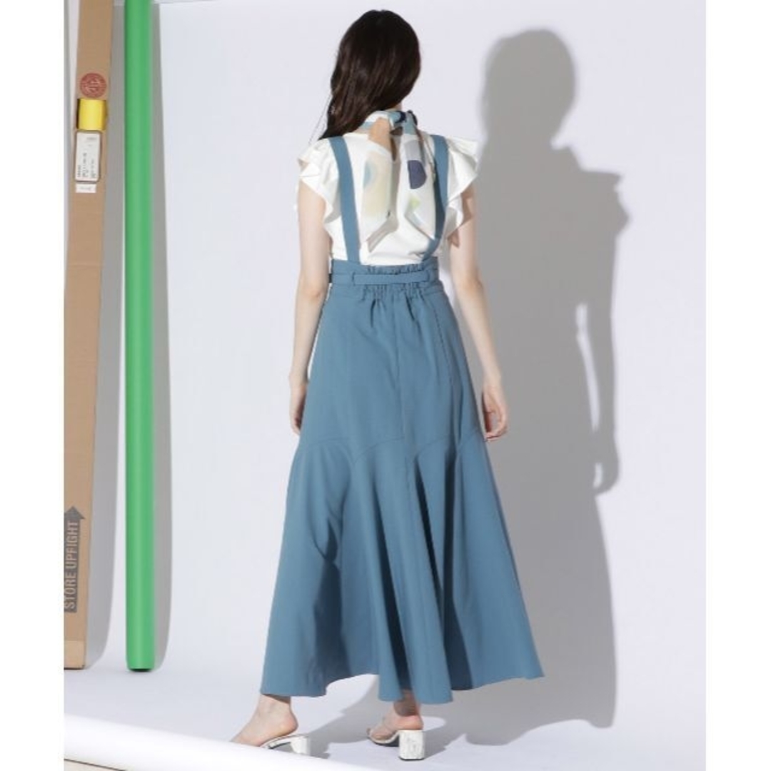 REDYAZEL(レディアゼル)のサス付き切り替えフレアスカート　レディアゼル レディースのスカート(ロングスカート)の商品写真