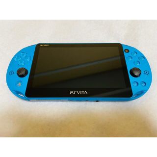 プレイステーションヴィータ(PlayStation Vita)のPSVita PCH-2000 ZA23 本体 アクアブルー 動作確認済み(家庭用ゲーム機本体)