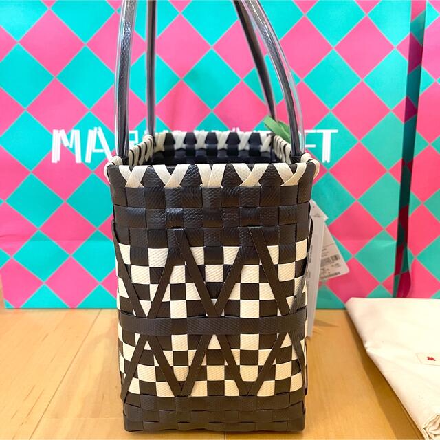 新品未使用 マルニ MARNI marni カゴバッグ ステンシルバッグ 黒色