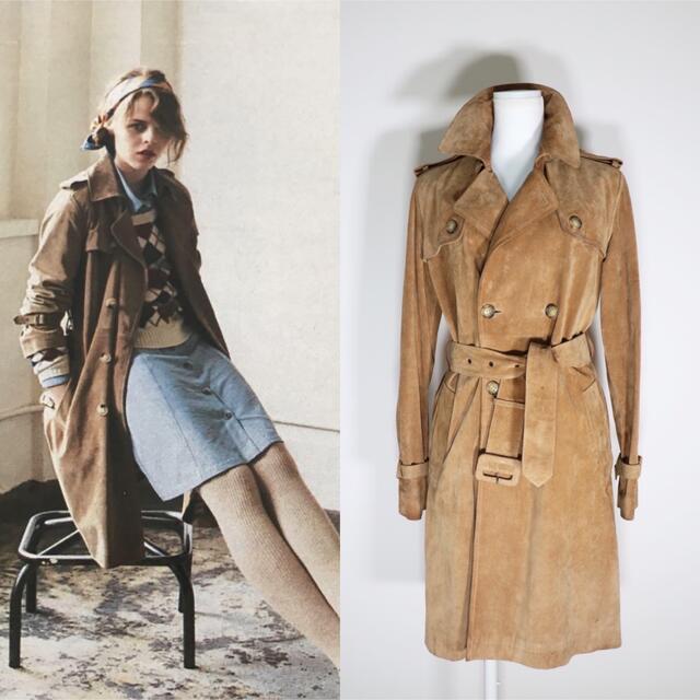 定価8万程 A.P.C アーペーセー トレンチコート ギャバジン-