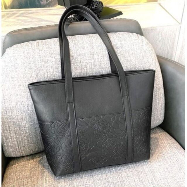 ショルダーバッグ 横型 PUレザー 防水 花柄 エンボス トートバッグ レディースのバッグ(ショルダーバッグ)の商品写真