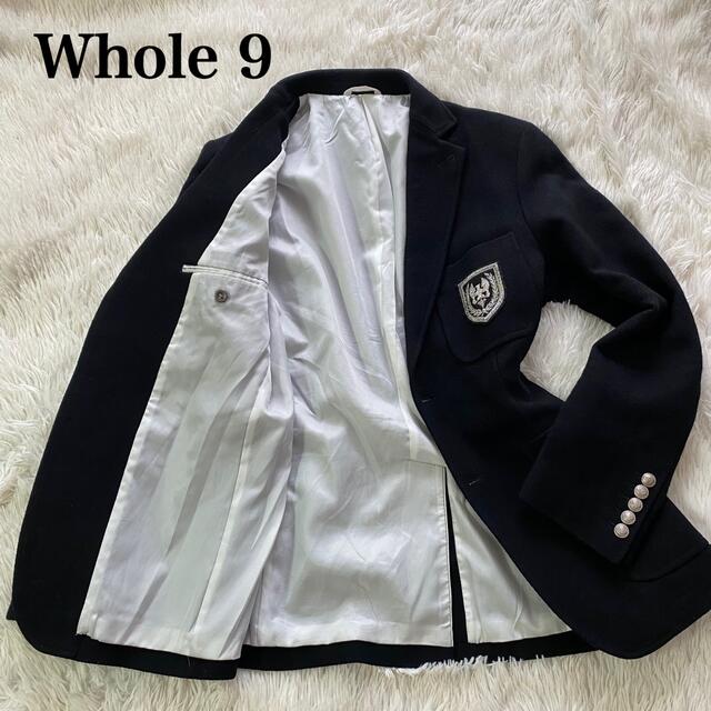 NICOLE(ニコル)のWhole 9  2B テーラード　ウール  総裏地　銀ボタン　エンブレム メンズのジャケット/アウター(テーラードジャケット)の商品写真