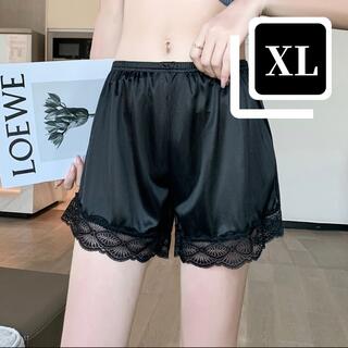 再入荷！【Black*】 XLサイズ【普通郵便】レース付きペチコート♡(ショーツ)