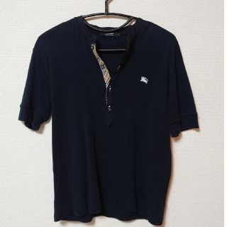 バーバリーブラックレーベル(BURBERRY BLACK LABEL)の美品　バーバリー・ブラックレーベル　カットソー　半袖　Tシャツ(Tシャツ/カットソー(半袖/袖なし))