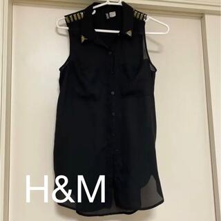 エイチアンドエム(H&M)のシャツ　ブラウス　袖なし(シャツ/ブラウス(半袖/袖なし))