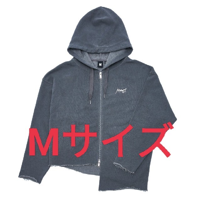 JUNG KOOK ARMYST ZIP-UP HOODY BLACK グク