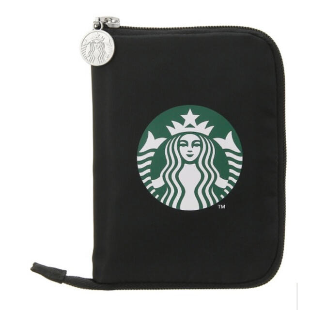 Starbucks Coffee(スターバックスコーヒー)のスターバックス☆TO GOポケッタブル エコバッグ☆ブラック☆トートバッグ レディースのバッグ(エコバッグ)の商品写真