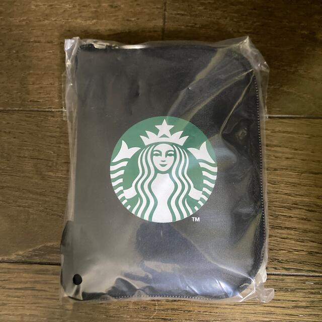 Starbucks Coffee(スターバックスコーヒー)のスターバックス☆TO GOポケッタブル エコバッグ☆ブラック☆トートバッグ レディースのバッグ(エコバッグ)の商品写真