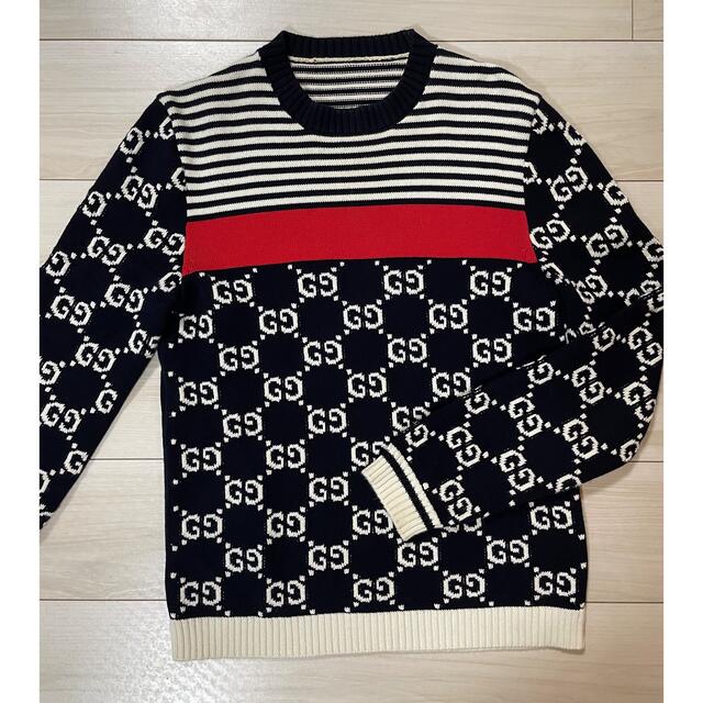 Gucci - 値下げ美品本物グッチニット2018 ボーダー定価154,000円の通販