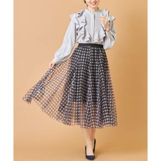 トッコ(tocco)のtocco closet フリルネックフロントタック入りラッフルフリルブラウス(シャツ/ブラウス(長袖/七分))