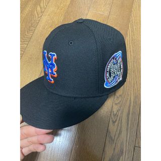 ニューエラ 59fifty メッツ サブウェイ ツバ裏グレー 7 3/8 黒