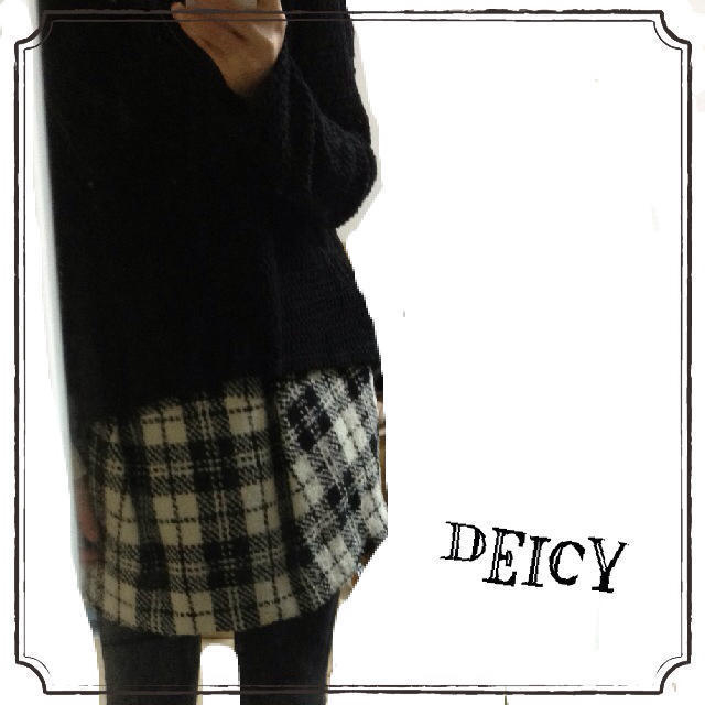 deicy me(デイシーミー)のdeicy チェック柄コクーンスカート レディースのスカート(ミニスカート)の商品写真