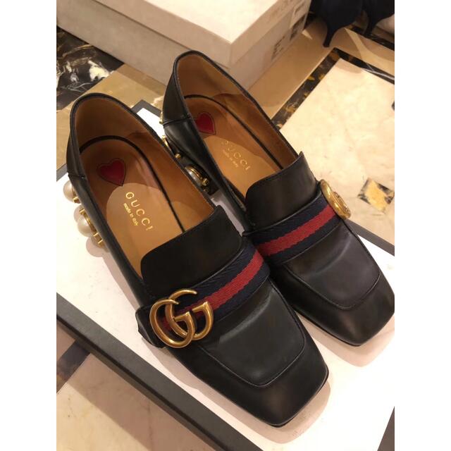 Gucci(グッチ)のグッチローファー　黒 レディースの靴/シューズ(ローファー/革靴)の商品写真