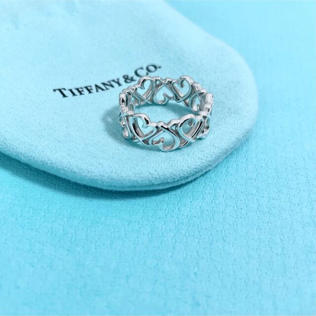 Tiffany & Co. ティファニー ラビングハート バンド リング 指輪 6.5号