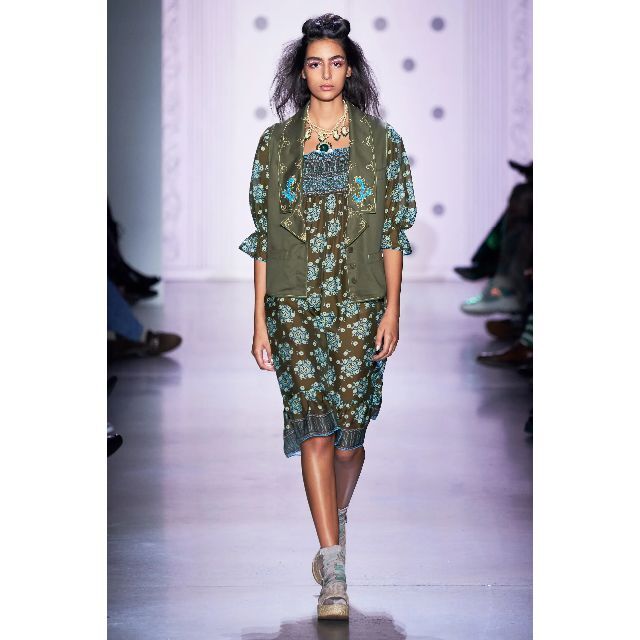 ANNA SUI - 定価10万円 新品 ANNA SUI アナスイ グリーン花柄