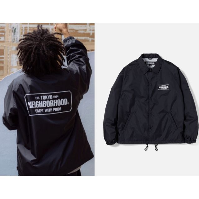 NEIGHBORHOOD - BLACK XL 22AW NEIGHBORHOOD WINDBREAKERの通販 by