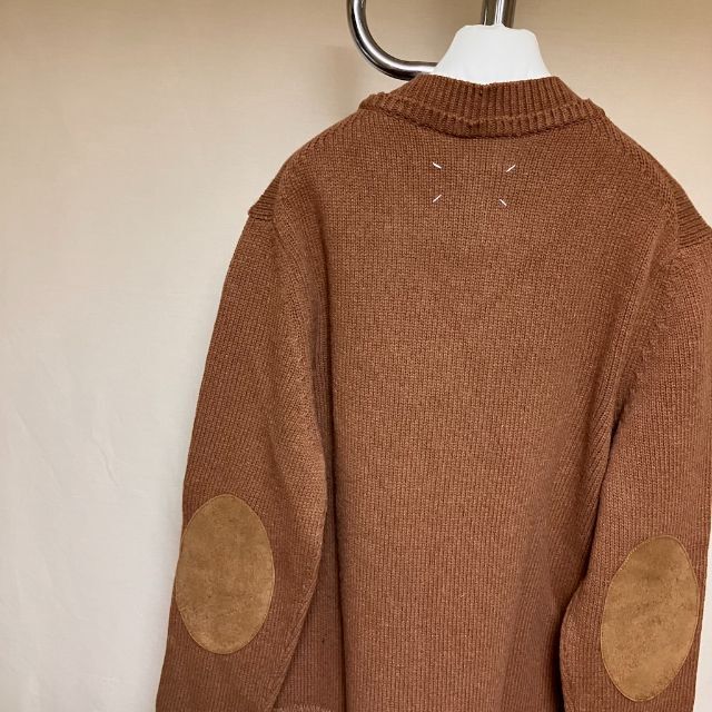 超安い】 Margiela Martin Maison 2976 セーター エルボーパッチニット 21aw マルジェラ M 新品 ニット/セーター 