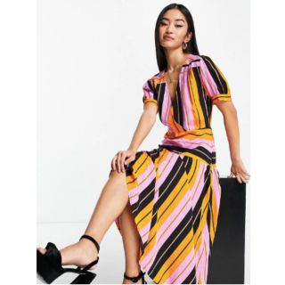 トップショップ(TOPSHOP)の【新品】タグ付 トップショップ ワンピース Dress M(6)(ロングワンピース/マキシワンピース)