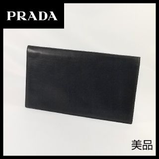 プラダ(PRADA)の【美品】PRADA 長財布 メンズ 札入れ ソフトレザー オールドプラダ 箱付(長財布)