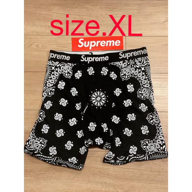 Supreme(シュプリーム)のsupreme bandana boxer XL1枚　ボクサーパンツ　ペイズリー メンズのアンダーウェア(ボクサーパンツ)の商品写真