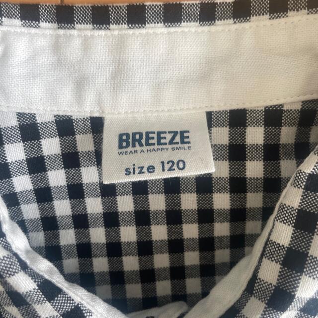 BREEZE(ブリーズ)のBREEZE チェックシャツ　120  キッズ/ベビー/マタニティのキッズ服男の子用(90cm~)(ブラウス)の商品写真