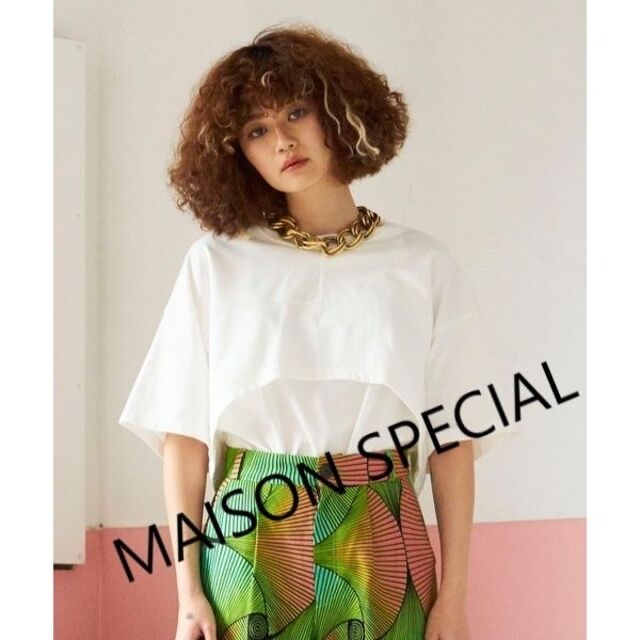 MAISON SPECIAL(メゾンスペシャル)の【MAISON SPECIAL】3WAYレイヤードトップ【ほぼ未使用】 レディースのトップス(Tシャツ(半袖/袖なし))の商品写真