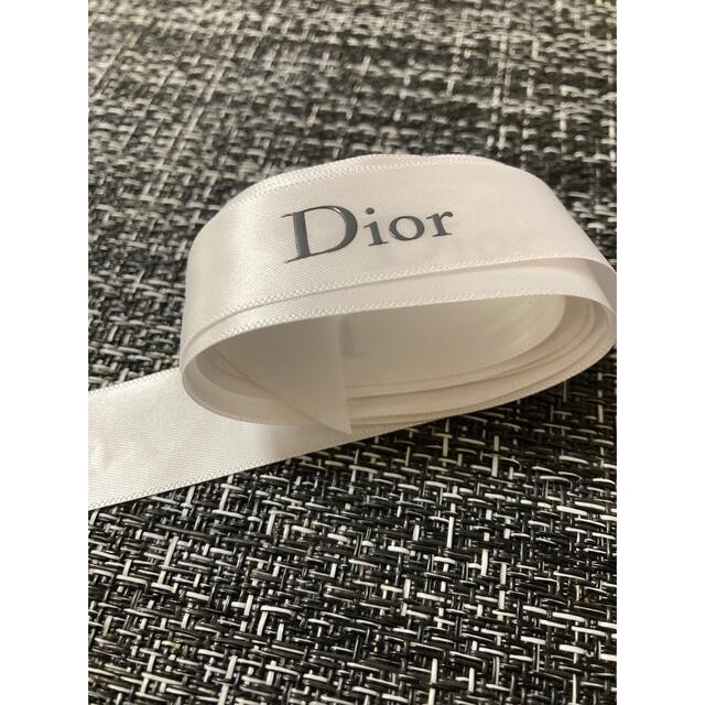 Christian Dior(クリスチャンディオール)のクリスチャンディオール　リボン　ラッピングリボン インテリア/住まい/日用品のオフィス用品(ラッピング/包装)の商品写真