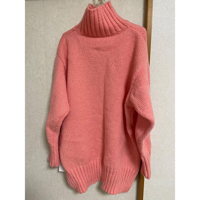 Aunt Marie's(アントマリーズ)のタートルネックニット pink レディースのトップス(ニット/セーター)の商品写真