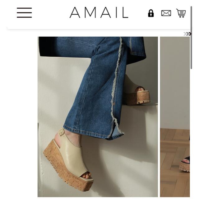 AMAIL(アマイル)のamail Milk corky sandal  レディースの靴/シューズ(サンダル)の商品写真