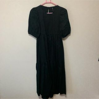 ザラ(ZARA)のZARA ロングワンピース 黒(ロングワンピース/マキシワンピース)