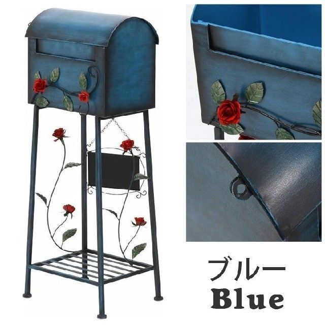 メールボックス ローズ 横型 郵便受け ポスト 玄関 置き型 薔薇 メールボックス ローズ 横型 郵便受け ポスト 玄関 置き型 薔薇