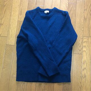 ザショップティーケー(THE SHOP TK)のTK タケオキクチ クルーネックニット ブルー　セーター(ニット/セーター)