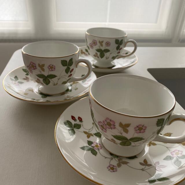 WEDGWOOD ウエッジウッド　ワイルドストロベリー　カップソーサー　リー