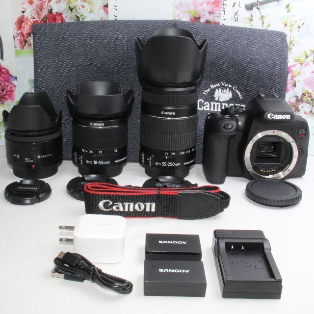 ❤️予備バッテリー付❤️Canon Kiss X10i 超望遠トリプルレンズ ❤️予備バッテリー付❤️Canon Kiss X10i 超望遠トリプルレンズ