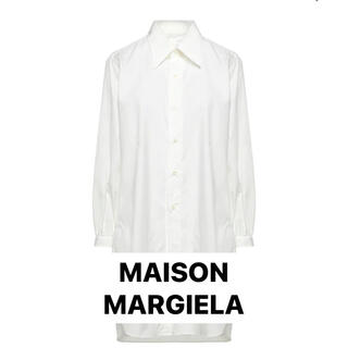マルタンマルジェラ(Maison Martin Margiela)のMAISON MARGIELA メゾンマルジェラ　ロングシャツ　白タグ 40(シャツ/ブラウス(長袖/七分))