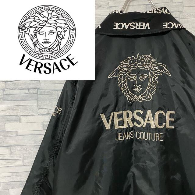 VERSACE - 【激レア】リバーシブル ヴェルサーチ メデューサ刺繍