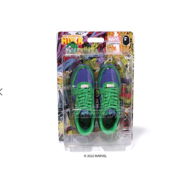 BAPE MARVEL HULK ハルク US9.5 スニーカー STA