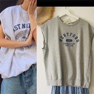 トミーガール(tommy girl)の未使用　RETRO GIRLロゴトレーナー　ベスト(トレーナー/スウェット)