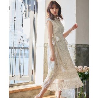 herlipto PolkaDotSideBowPleatedDress