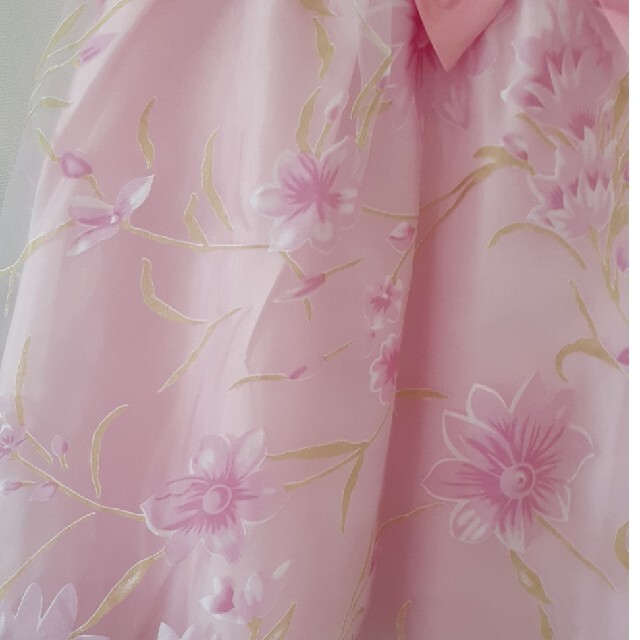 Catherine Cottage(キャサリンコテージ)のドレス　ワンピース　120　ピンク花柄 キッズ/ベビー/マタニティのキッズ服女の子用(90cm~)(ドレス/フォーマル)の商品写真