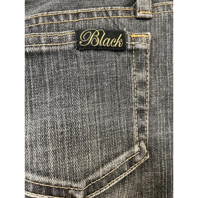 BLACK by moussy(ブラックバイマウジー)のブラックバイマウジーデニムミニスカート レディースのスカート(ミニスカート)の商品写真