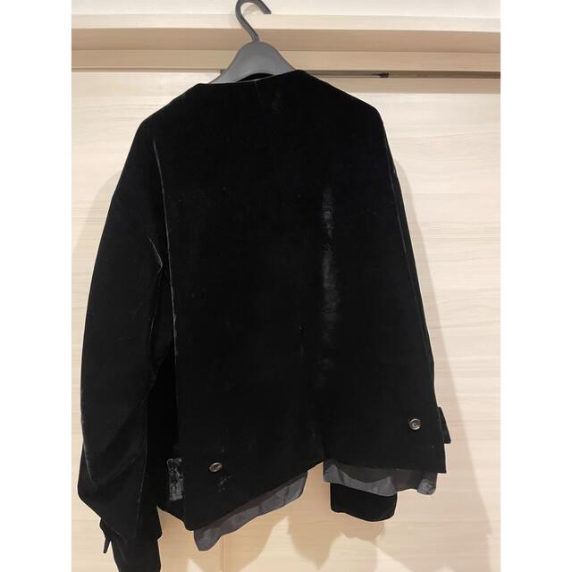 stein NO COLLAR VELVET JACKET 2