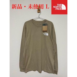 ザノースフェイス(THE NORTH FACE)の【新品】THE NORTH FACE Tシャツ バックロゴ ベージュ×黒 L(Tシャツ/カットソー(七分/長袖))