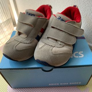 アシックス(asics)のasics キッズシューズ 15cm ベージュ(スニーカー)