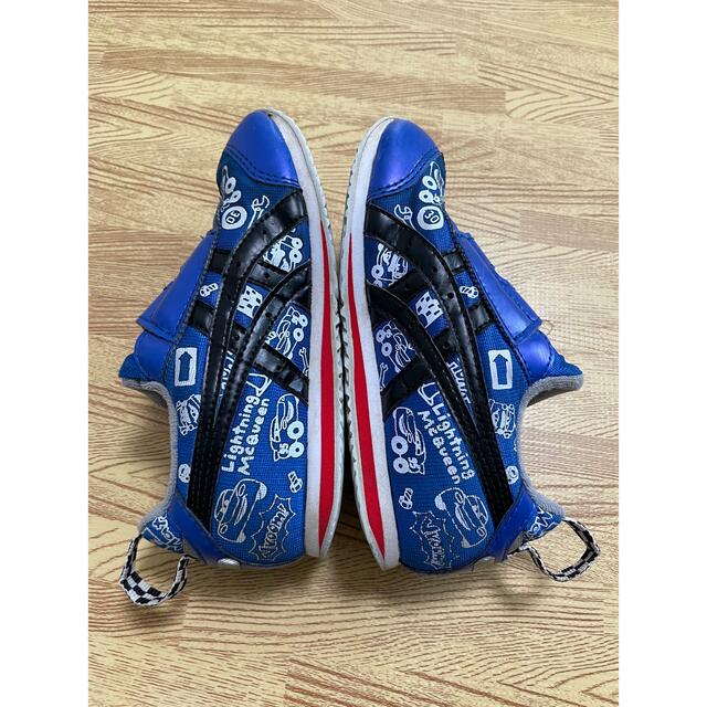 asics(アシックス)のasics アシックス　スクスク　カーズ　18cm ブルー キッズ/ベビー/マタニティのキッズ靴/シューズ(15cm~)(スニーカー)の商品写真