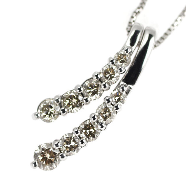 K18WG ダイヤモンド ペンダントネックレス 0.50ct | sweatreno.com