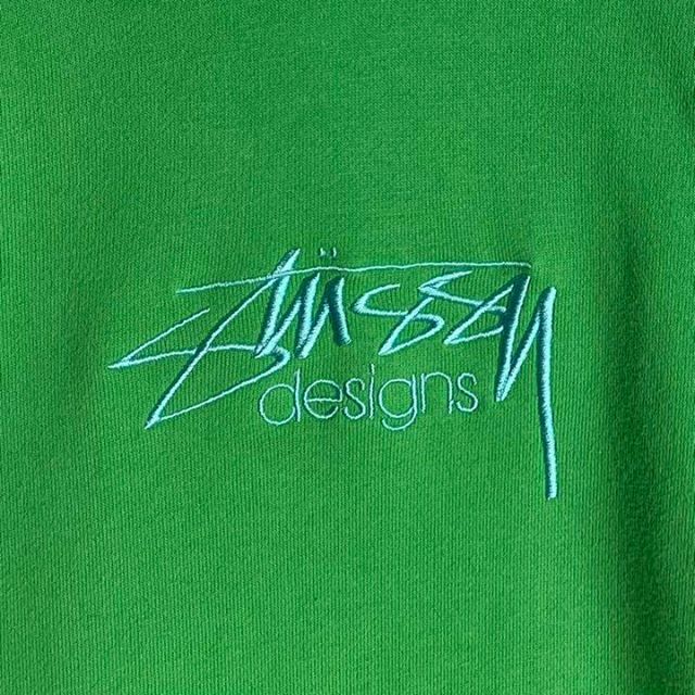 【即完売モデル】 STUSSY パーカー 入手困難 刺繍ロゴ ビックサイズ 6