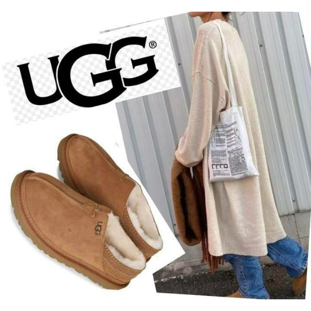 ⑦展示品✨綺麗めコーデ✨27⇒26cm素足履き✨UGG✨NEUMAN✨ニューマン-