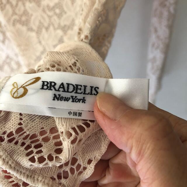 BRADELIS New York(ブラデリスニューヨーク)のBRADELIS ブラデリス　レースハイネックカットソー　オフホワイト　L レディースのトップス(カットソー(長袖/七分))の商品写真